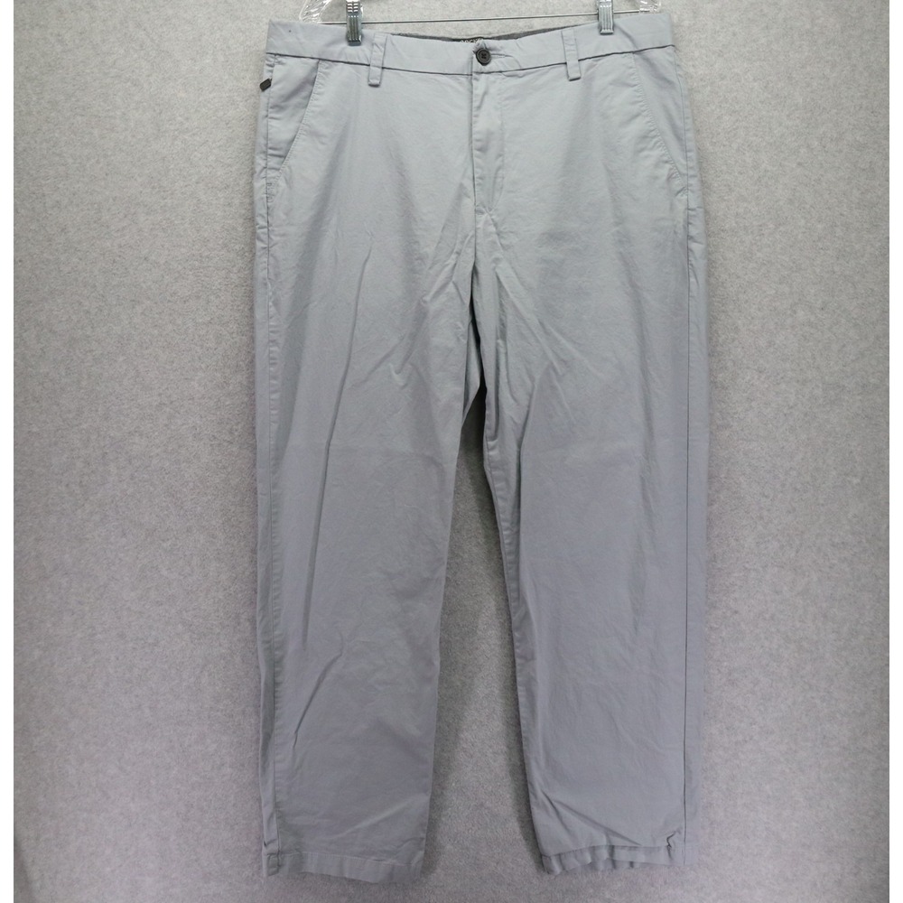 Dockers‎ Pants Mens 36x30 Smart 360 Flex Straight Workday Khaki Flat Front Gray